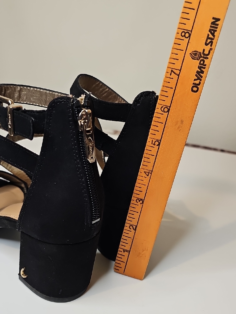 Circus Black Strappy Block Heel Sandals - Women's Size 7 - Picture 3 of 10